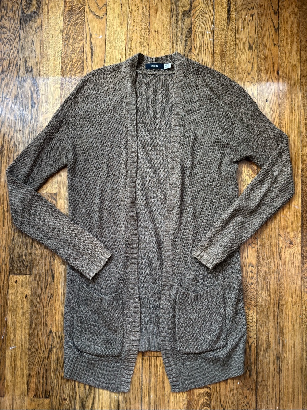 Green BDG Open Knit Cardigan XS